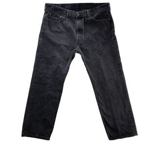 Levi's 505 Straight Leg Jeans Men's 40x30 Black Regular Fit 100% Cotton Denim
